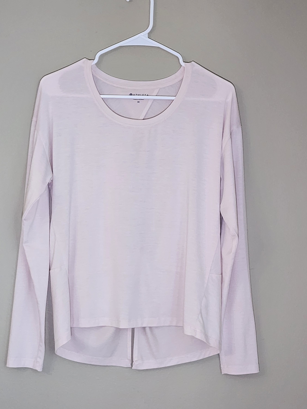 Athleta Light Blush Active Top - Pale Pink Women Size M